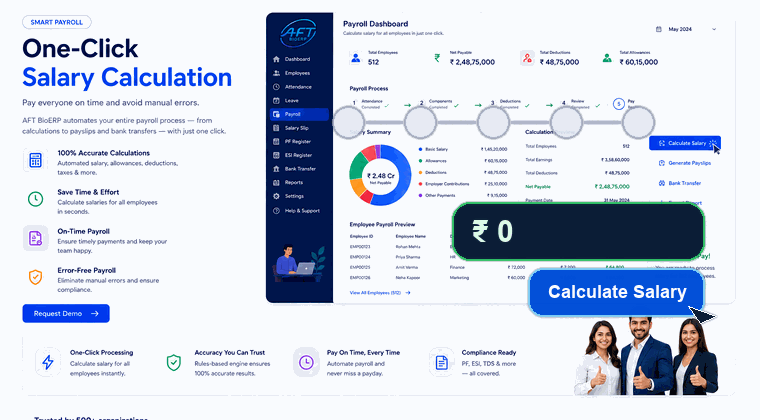 One-click salary calculation animation